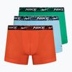 Férfi boxeralsó Nike Everyday Cotton Stretch Trunk 3 darab red/aquarius blue/stadium green