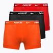 Férfi boxeralsó Nike Everyday Cotton Stretch Trunk 3 pár team narancs/uni piros/fekete