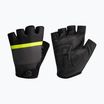 Rogelli Hero II férfi kerékpáros kesztyű fekete/fluor/szürke