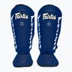 Fairtex levehető In-Step sípcsontvédő, más néven sípcsontvédő. "Twister" kék