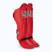 Top King Pro Semi Leather piros sípcsont- és lábfejvédők