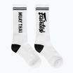 Fairtex "Muay Thai" zokni fehér/fekete