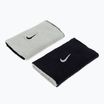 Nike Dri-Fit dupla széles csuklópánt hazai és idegenbeli 2 db fekete NNNB0-022