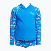 Gyermek Funky Trunks Zippy Rash Vest uszony úszó hosszú ujjú uszonyok