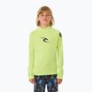 Rip Curl Brand Wave UPF Rash Vest gyermek úszómellény hosszú ujjú lime