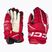 CCM Tacks XF Pro SR piros/fehér jégkorong kesztyű