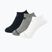 New Balance Performance Cotton Flat zokni 3 pár fehér/fekete/szürke