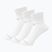 New Balance Performance Cotton Flat Knit bokazokni 3 pár fehér