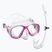 Gyermek snorkel szett Mares Tapu Jr pink/white/clear
