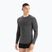 Férfi termikus hosszú ujjú póló icebreaker Merino 150 Anatomica Crewe jet heather