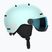 Gyerek sísisak Salomon Orka Visor bleached aqua