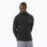 Férfi Salomon Sense Aero Hybrid Half Zip kapucnis futó melegítőfelső mélyfekete