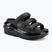 Crocs Mega Crush Triple Strap flip-flop fekete
