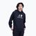 Férfi edző pulóver New Balance Essentials Stacked Logo French Terry kapucnis pulóver fekete MT31537BK