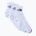 Trekking zokni The North Face Multi Sport Cush Quarter Sock 3 darab white