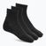 Zokni Under Armour Training Cotton Quarter 3 pár black/black/white