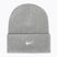 Téli sapka Nike Peak Swoosh Beanie dark grey heather/white