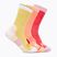 HOKA Crew Run Sock 3 pár cerise/papaya/aura futó zokni