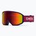 Gyerek síszemüveg Smith Reason OTG S3 deep plum gradient/red solx mirror antifog