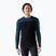 Férfi termikus hosszú ujjú felső Smartwool Classic Thermal Merino Base Layer Colorblock Crew Boxed twilling blue/black