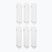 Zokni  Jordan Everyday Cushioned Crew 6 pairs white/black