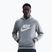 Férfi pulóver Nike Club Pullover Hoodie dark grey heather/light smoke grey/white