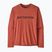 Férfi Patagonia Cap Cool Daily Graphic Shirt '73 szöveges logó / potters red x-dye hosszú ujjú póló