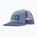 Patagonia P-6 Logo LoPro Trucker kék baseball sapka