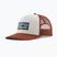 Ellenzős sapka Patagonia P-6 Logo Trucker Hat white w/rusty red