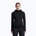 Női túra pulóver Icebreaker Merino 200 Realfleece Descender Half Zip Hoodie black