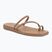 Női papucsok Crocs Miami Toe Loop Sandal milk chocolate