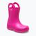 Gyerek gumicsizma Crocs Handle It Rain Boot Kids Pink Crush