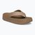 Női flip-flop papucsok Crocs Gateway Platform milk chocolate