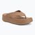Női flip-flop papucsok Crocs Gateway Platform milk chocolate
