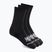 Zokni HOKA Quarter Run Sock 3-Pack black/black/black