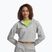 Női Under Armour Rival Fleece Piped HZ kapucnis pulóver mod szürke világos melírozott/fehér