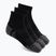 Zokni Under Armour Perf Tech Qtr 3 pack ultimate black/ultimate black/jet gray