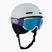 Gyerek sísisak Salomon Player Combo + Síszemüveg XV Jr ice flow/ice flow mid blue