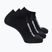 Zokni Salomon Everyday Lite Low 3 pairs black/black/black