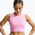 Női póló Nike Pro pink rise/white
