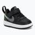Gyermekcipő Nike Court Borough Low black/smoke grey/white/illusion green