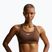Női melltartó edzésre Nike Swoosh Medium Support cacao wow/white