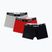 Férfi Nike Jordan Flight Cotton Trunk boxeralsó 3 db-os csomag gym piros/fekete