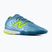 Focicipők New Balance Tekela Team Low V5 IN metallic blue/alkaline green/team navy