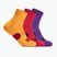 Zokni HOKA Quarter Run Sock 3-Pack egg yolk/cerise/virtual violet