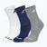 Zokni Babolat 3 darab white/estate blue/grey
