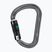 Mászókarabiner Petzl William Ball-Lock grafit színben