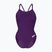Női egyrészes fürdőruha Arena Team Light Drop Solid plum/white