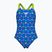 Gyermek egyrészes fürdőruha arena Multiple Dot Swim Pro Back multi kék/artic lime