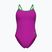 Női egyrészes fürdőruha Arena Lace Back Solid very fuchsia/team green